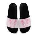 Aotearoa Kowhaiwhai Poutama Pink Motif Slide Sandals