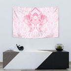 Aotearoa Kowhaiwhai Poutama Pink Motif Tapestry