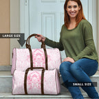 Aotearoa Kowhaiwhai Poutama Pink Motif Travel Bag