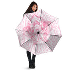 Aotearoa Kowhaiwhai Poutama Pink Motif Umbrella