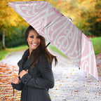 Aotearoa Kowhaiwhai Poutama Pink Motif Umbrella
