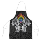 Aotearoa Kowhaiwhai Poutama Rainbow Motif Apron