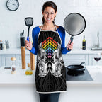 Aotearoa Kowhaiwhai Poutama Rainbow Motif Apron