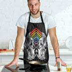 Aotearoa Kowhaiwhai Poutama Rainbow Motif Apron