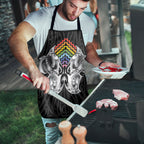 Aotearoa Kowhaiwhai Poutama Rainbow Motif Apron