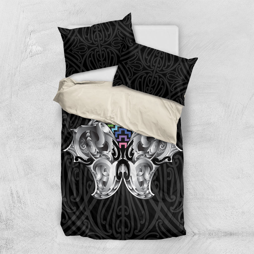 Aotearoa Kowhaiwhai Poutama Rainbow Motif Bedding Set