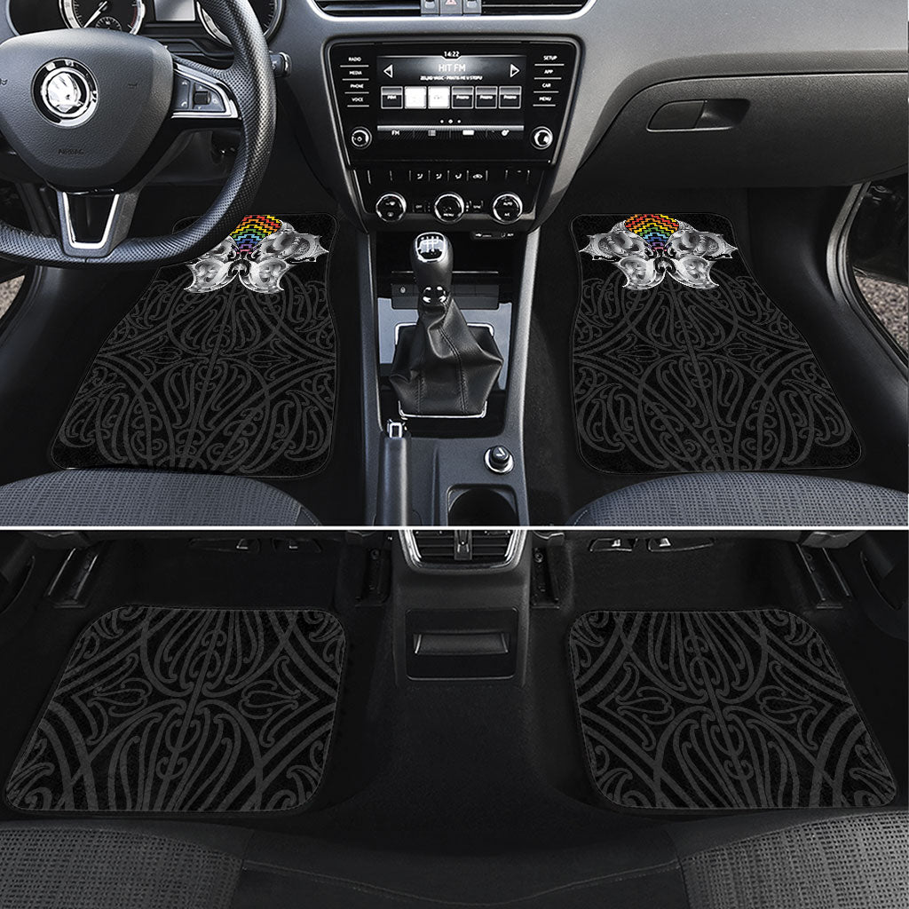 Aotearoa Kowhaiwhai Poutama Rainbow Motif Car Mats
