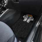 Aotearoa Kowhaiwhai Poutama Rainbow Motif Car Mats