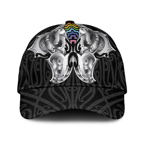 Aotearoa Kowhaiwhai Poutama Rainbow Motif Classic Cap