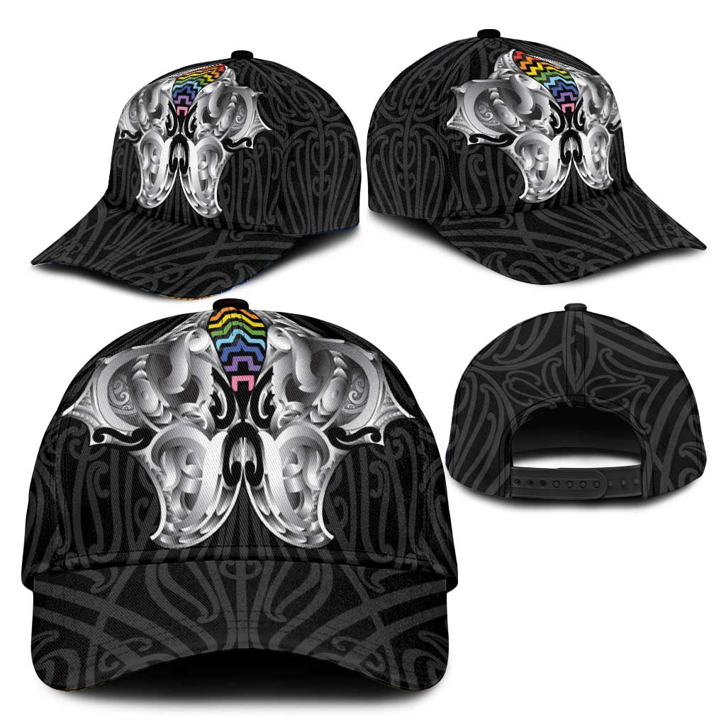 Aotearoa Kowhaiwhai Poutama Rainbow Motif Classic Cap