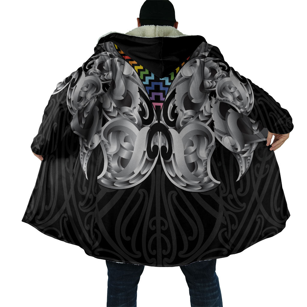 Aotearoa Kowhaiwhai Poutama Rainbow Motif Cloak