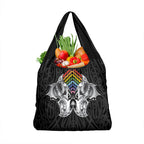 Aotearoa Kowhaiwhai Poutama Rainbow Motif Grocery Bag