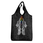 Aotearoa Kowhaiwhai Poutama Rainbow Motif Grocery Bag