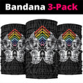 Aotearoa Kowhaiwhai Poutama Rainbow Motif Neck Gaiter