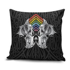 Aotearoa Kowhaiwhai Poutama Rainbow Motif Pillow Cover
