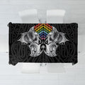 Aotearoa Kowhaiwhai Poutama Rainbow Motif Tablecloth