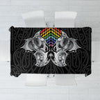 Aotearoa Kowhaiwhai Poutama Rainbow Motif Tablecloth