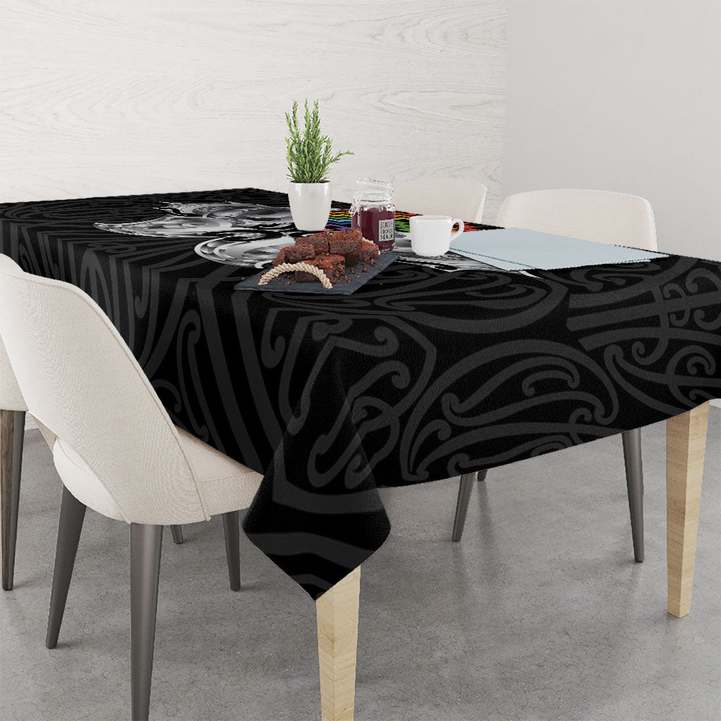 Aotearoa Kowhaiwhai Poutama Rainbow Motif Tablecloth