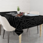 Aotearoa Kowhaiwhai Poutama Rainbow Motif Tablecloth