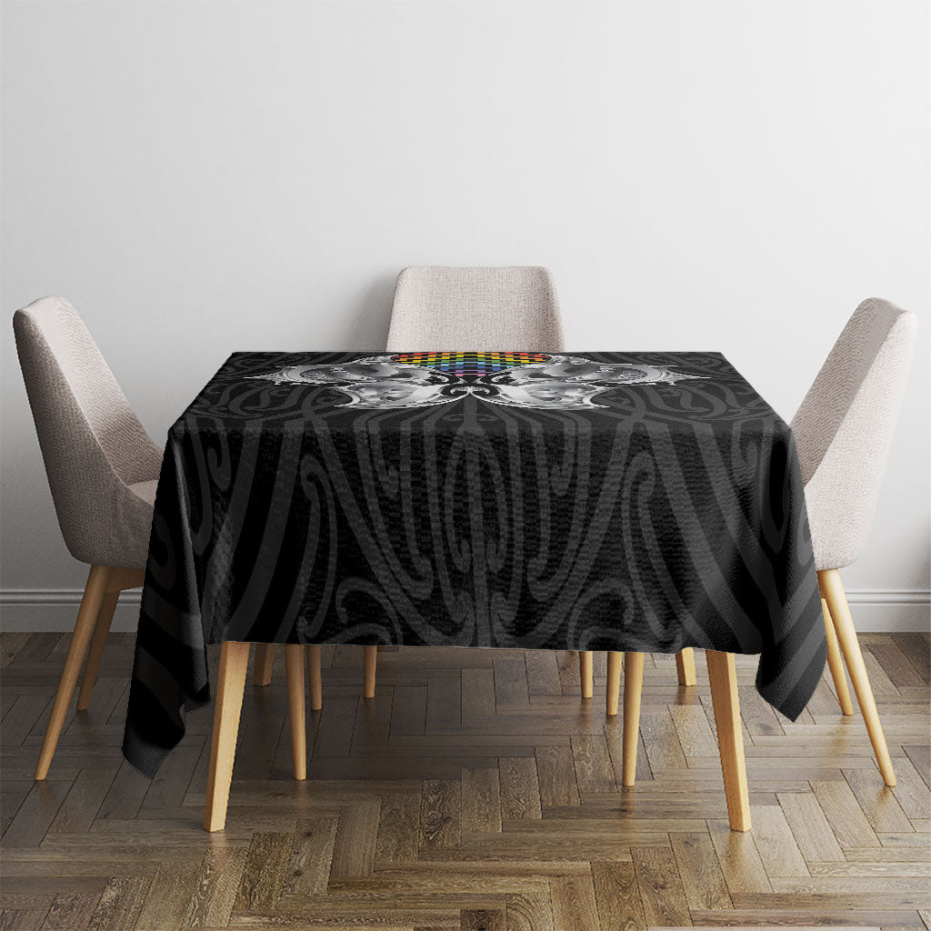 Aotearoa Kowhaiwhai Poutama Rainbow Motif Tablecloth