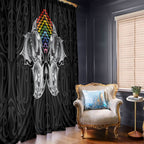Aotearoa Kowhaiwhai Poutama Rainbow Motif Window Curtain