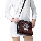 Aotearoa Kowhaiwhai Poutama Red Motif Shoulder Handbag