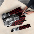 Aotearoa Kowhaiwhai Poutama Red Motif Umbrella