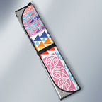 Aotearoa Kowhaiwhai Taniko Patchwork Rainbow Motifs Auto Sun Shade