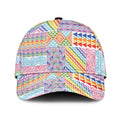 Aotearoa Kowhaiwhai Taniko Patchwork Rainbow Motifs Classic Cap