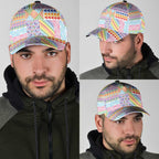 Aotearoa Kowhaiwhai Taniko Patchwork Rainbow Motifs Classic Cap