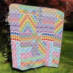 Aotearoa Kowhaiwhai Taniko Patchwork Rainbow Motifs Quilt