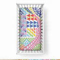 Maori Kowhaiwhai Taniko Patchwork Rainbow Motifs Baby Bed Cover