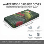 Meri Kirihimete Kakapo Baby Bed Cover Green Silver Fern Christmas Vibe