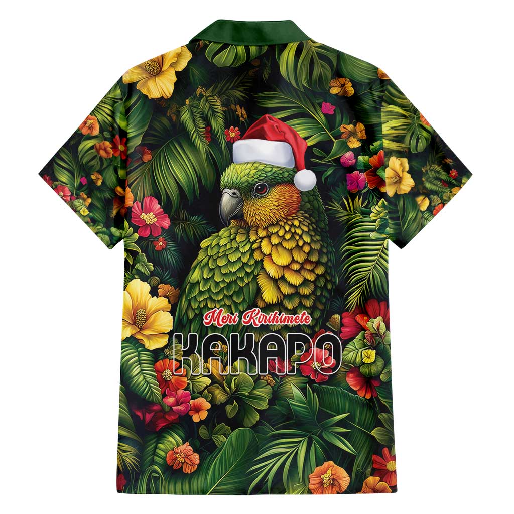 Meri Kirihimete Kakapo Family Matching Summer Maxi Dress and Hawaiian Shirt New Zealand Christmas with Tropical Vibe