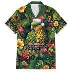 Meri Kirihimete Kakapo Family Matching Tank Maxi Dress and Hawaiian Shirt New Zealand Christmas with Tropical Vibe