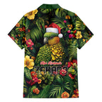 Meri Kirihimete Kakapo Hawaiian Shirt New Zealand Christmas with Tropical Vibe