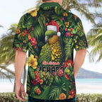 Meri Kirihimete Kakapo Hawaiian Shirt New Zealand Christmas with Tropical Vibe