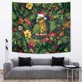 Meri Kirihimete Kakapo Tapestry New Zealand Christmas with Tropical Vibe