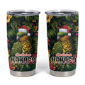 Meri Kirihimete Kakapo Tumbler Cup New Zealand Christmas with Tropical Vibe