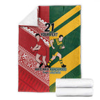 Australia-Tonga Rugby Pacific Custom Blanket The Kangaroos and Mate Ma'a Tonga