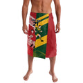Australia-Tonga Rugby Pacific Custom Lavalava The Kangaroos and Mate Ma'a Tonga