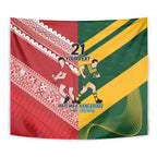 Australia-Tonga Rugby Pacific Custom Tapestry The Kangaroos and Mate Ma'a Tonga