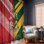 Australia-Tonga Rugby Pacific Custom Window Curtain The Kangaroos and Mate Ma'a Tonga