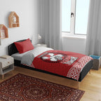 Tonga Rugby XIII Custom Bedding Set Mate Ma'a Tonga with Ngatu Pattern
