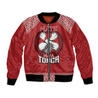 Tonga Rugby XIII Custom Bomber Jacket Mate Ma'a Tonga with Ngatu Pattern