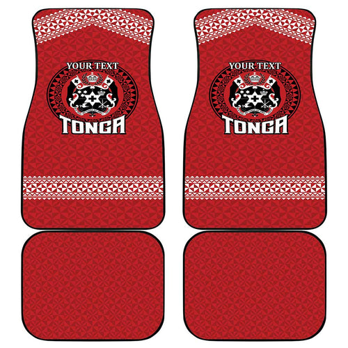 Tonga Rugby XIII Custom Car Mats Mate Ma'a Tonga with Ngatu Pattern