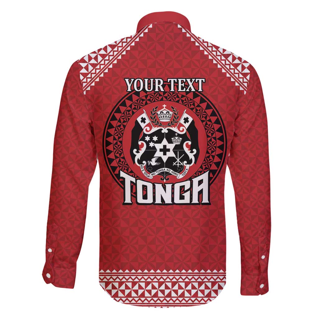Tonga Rugby XIII Custom Family Matching Puletasi and Hawaiian Shirt Mate Ma'a Tonga with Ngatu Pattern