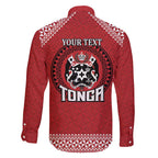 Tonga Rugby XIII Custom Family Matching Puletasi and Hawaiian Shirt Mate Ma'a Tonga with Ngatu Pattern