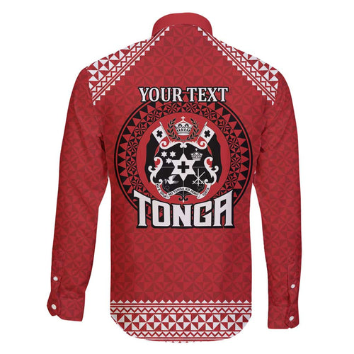 Tonga Rugby XIII Custom Family Matching Tank Maxi Dress and Hawaiian Shirt Mate Ma'a Tonga with Ngatu Pattern