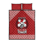Tonga Rugby XIII Custom Quilt Bed Set Mate Ma'a Tonga with Ngatu Pattern